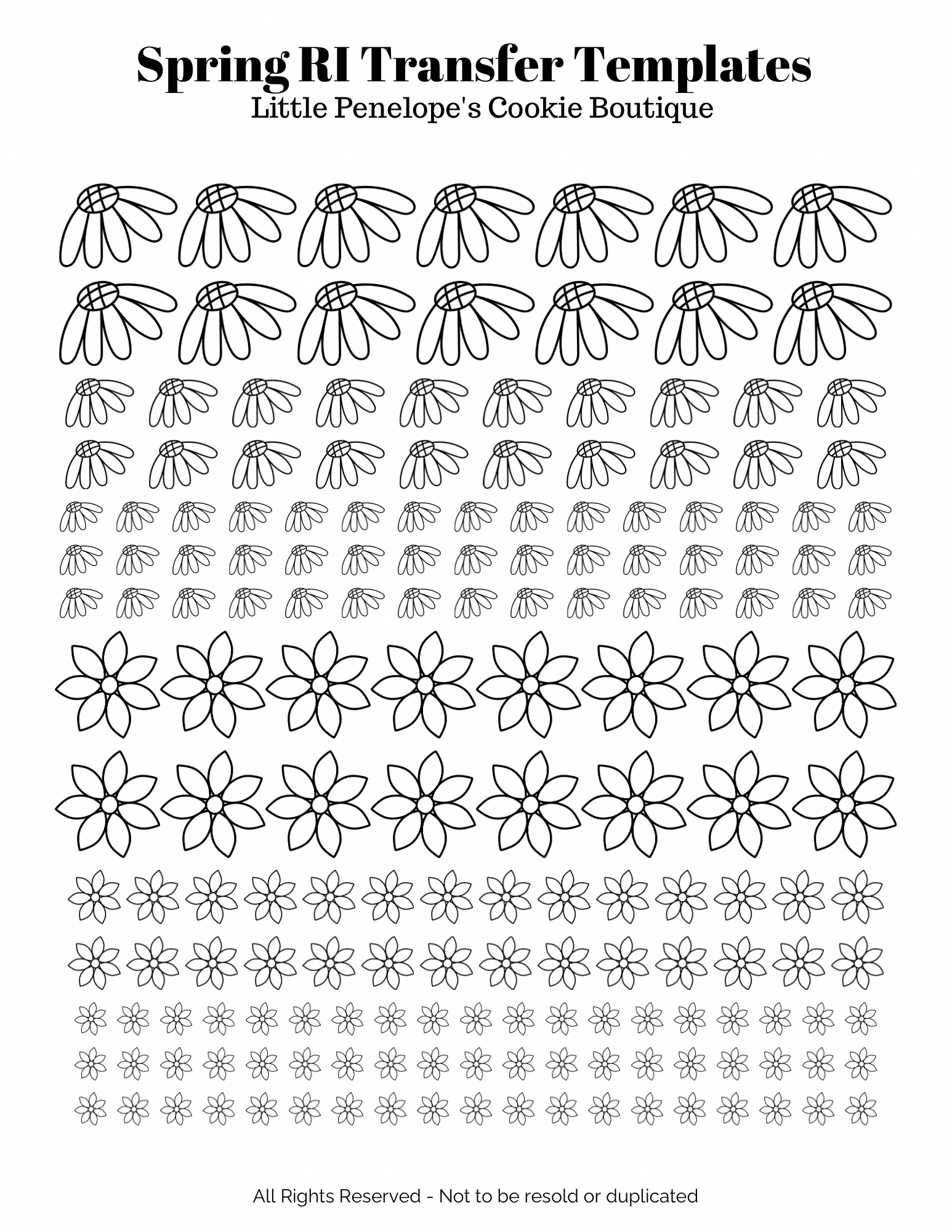 royal icing transfer templates — little penelope's cookie boutique